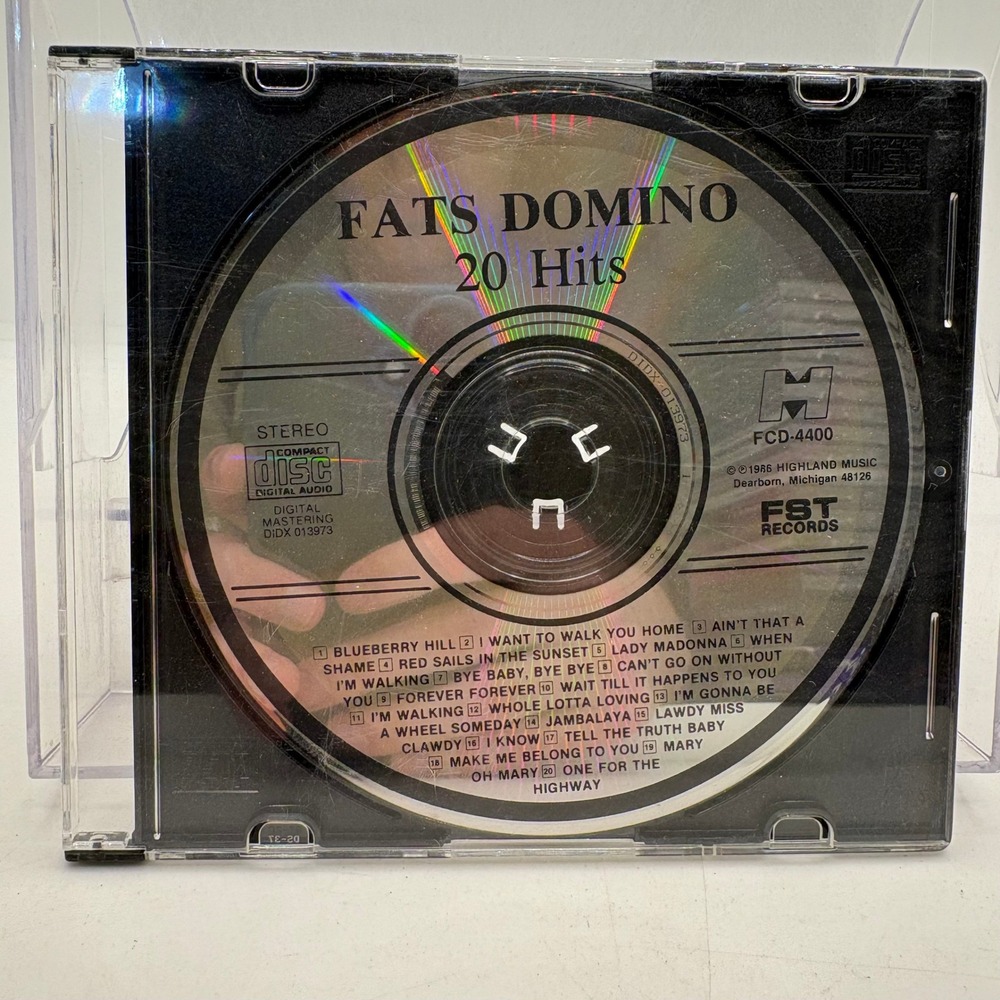 Fats Domino 20 Hits‎ CD Compilation FCD-4400 FST Records Blueberry Hill 1986